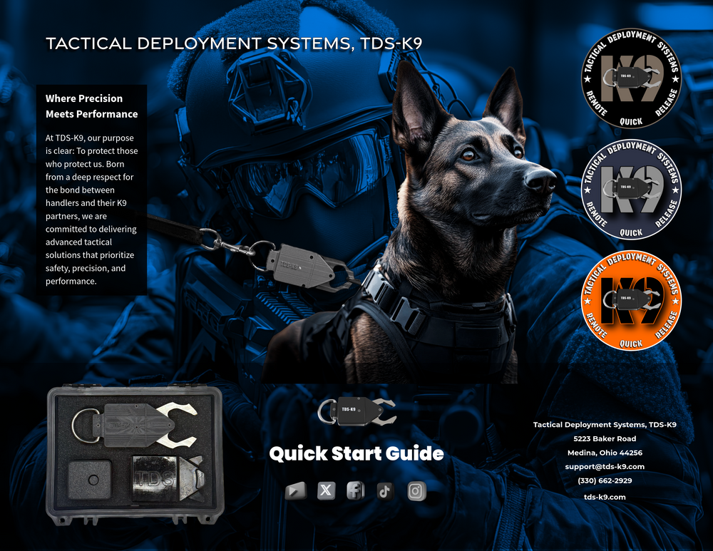 TDS-K9™ System - Quick Start Guide – Tactical Deployment Systems, TDS-K9™
